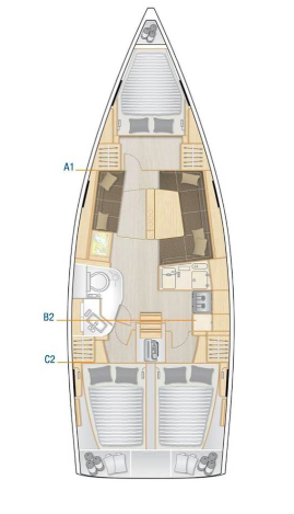 Verhuur Zeilboot in Seget Donji - Hanse Hanse 388