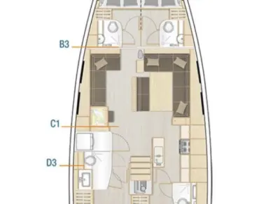 Hanse Hanse 548 te huur van particulier of professional in Seget Donji