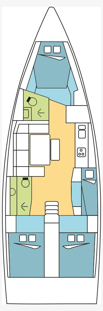 Bootverhuur Le Marin goedkoop Dufour 430 Grand Large