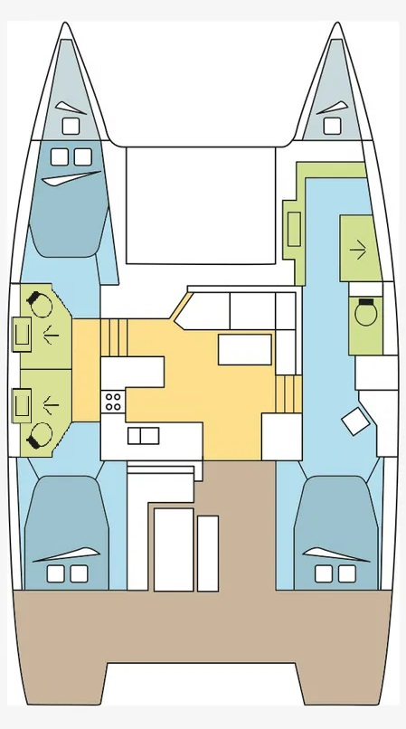 Verhuur Catamaran Fountaine Pajot met vaarbewijs