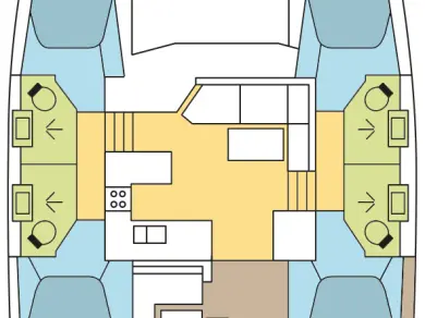Huur een Fountaine Pajot Astrea 42 in Bas du Fort