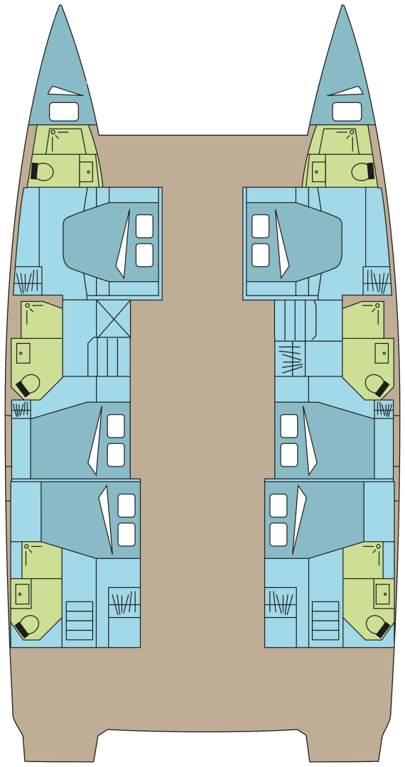 Bootverhuur Fountaine Pajot Fountaine Pajot Aura 51 SMART ELECTRIC - 6 + 2 cab. in Pozzuoli via SamBoat