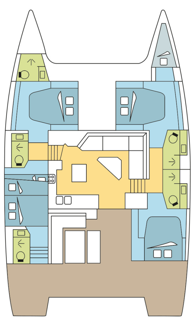 Verhuur Catamaran Fountaine Pajot met vaarbewijs