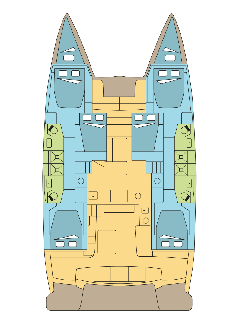 Verhuur Catamaran in La Paz - Lagoon Lagoon 51