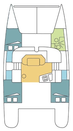 Verhuur Catamaran Fountaine Pajot met vaarbewijs