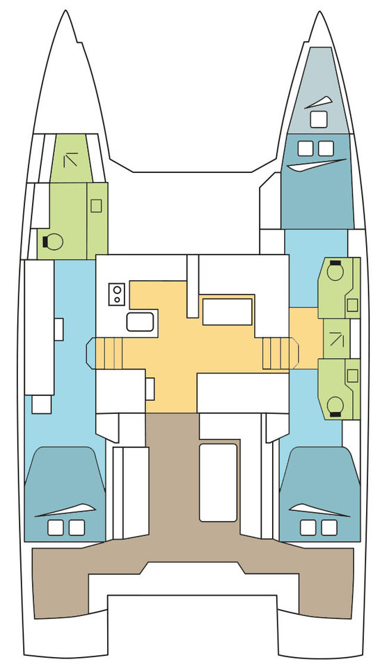 Verhuur Catamaran Nautitech met vaarbewijs