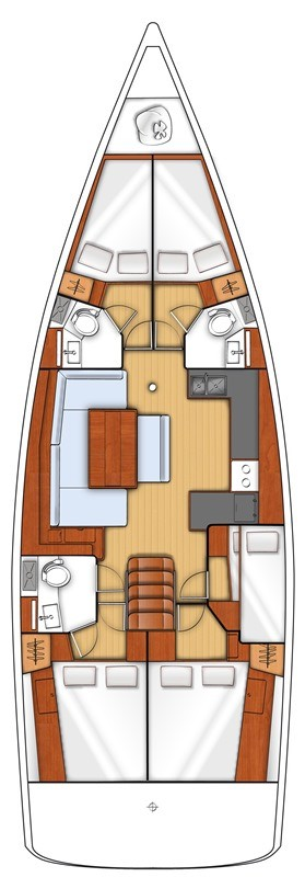 Huur een Bénéteau Oceanis 48 in Gouviá