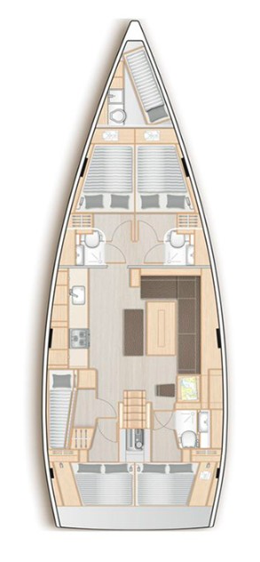 Verhuur Zeilboot in Nikiána - Hanse Hanse 508