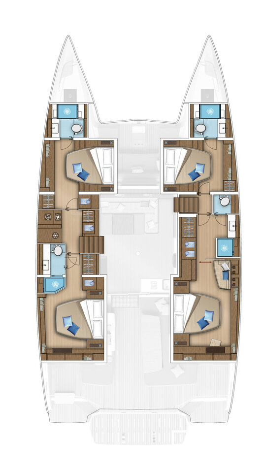 Verhuur Catamaran Lagoon met vaarbewijs