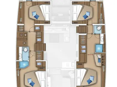 Verhuur Catamaran Lagoon met vaarbewijs