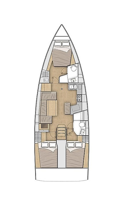 Verhuur Zeilboot in Lefkáda - Bénéteau Oceanis 40.1