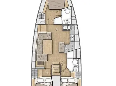 Verhuur Zeilboot in Lefkáda - Bénéteau Oceanis 40.1