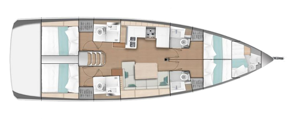 Huur een Jeanneau Sun Odyssey 490 in Néa Péramos