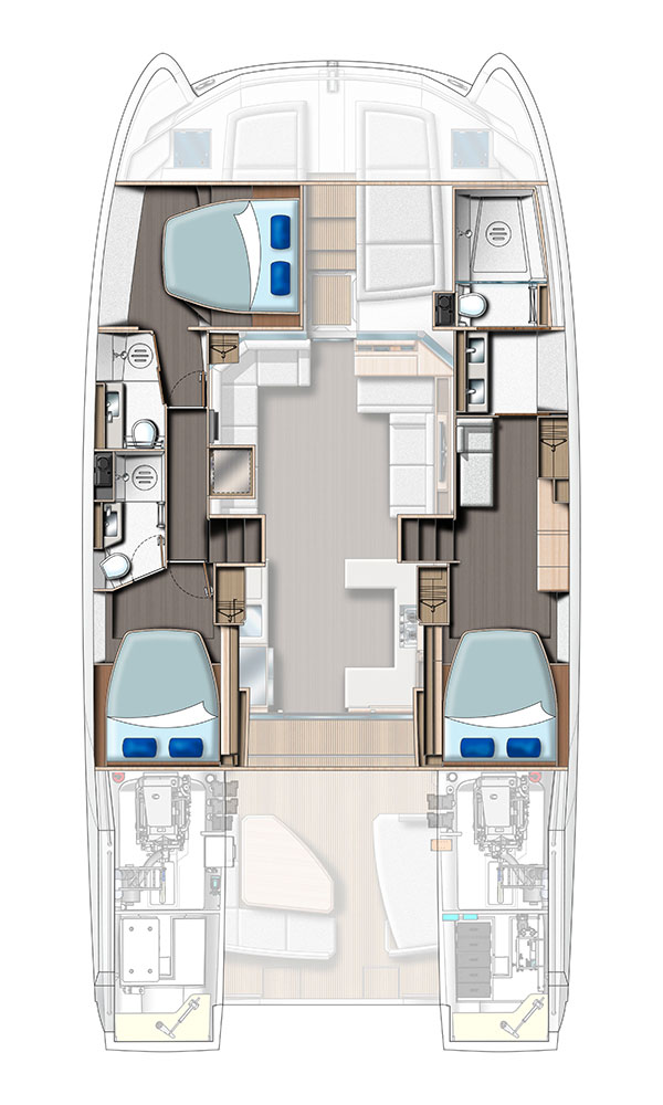 Huur een Leopard Catamarans / Robertson & Caine Leopard 53 - OW in Marsh Harbour