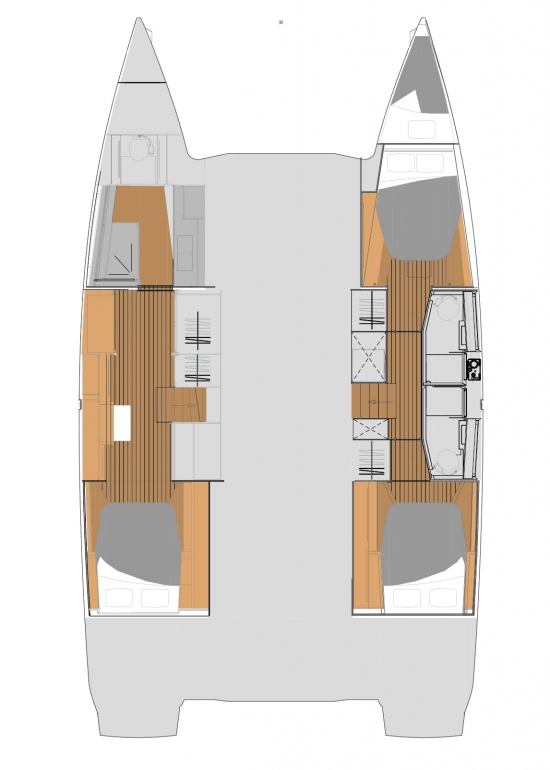 Verhuur Catamaran in Marseille - Fountaine Pajot Elba 45
