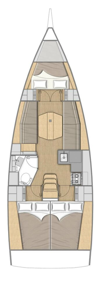 Verhuur Zeilboot Bénéteau met vaarbewijs
