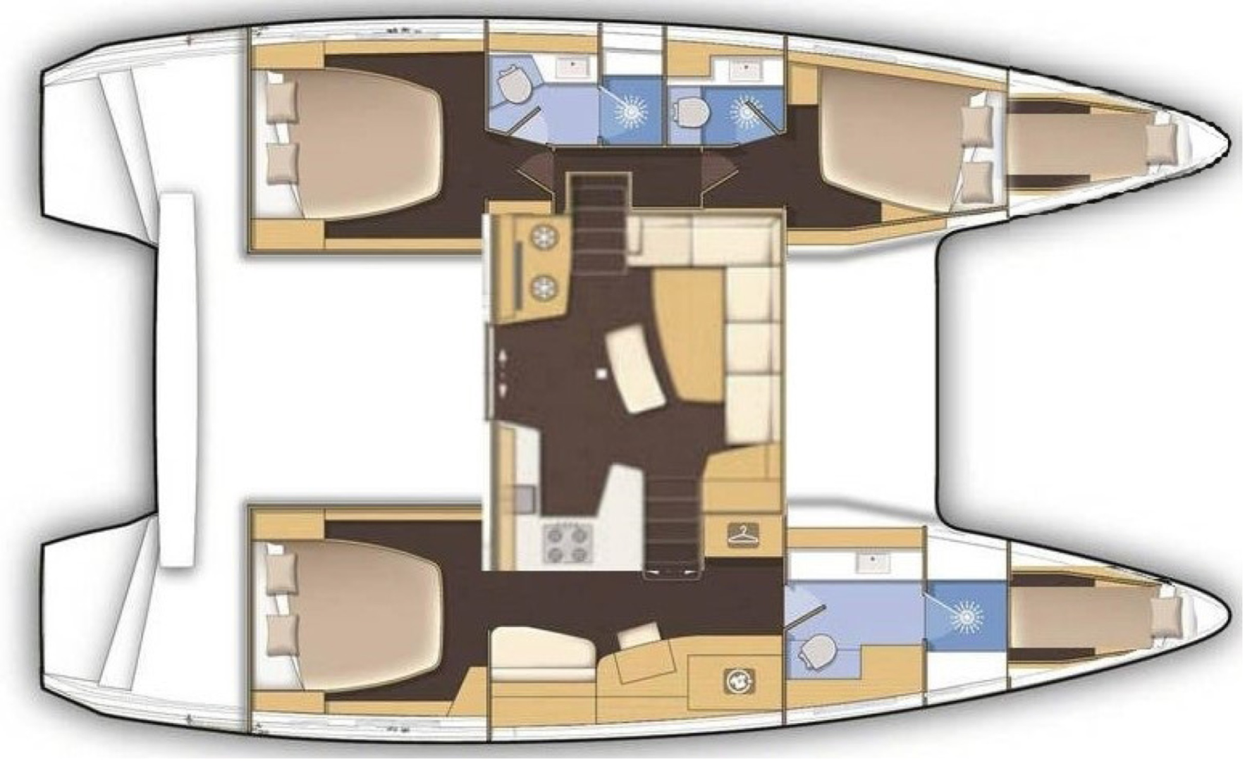 Verhuur Catamaran in Rogoznica - Lagoon Lagoon 42
