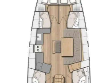 Huur een Bénéteau Oceanis 46.1 in Cala d'Or