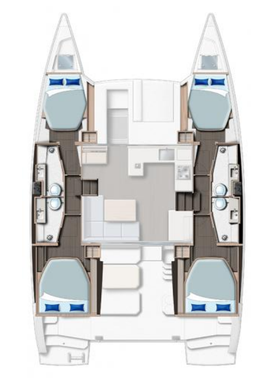 Verhuur Catamaran Leopard Catamarans / Robertson & Caine met vaarbewijs