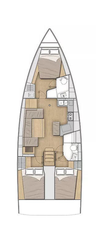Huur een Bénéteau Oceanis 40.1 in Pomer