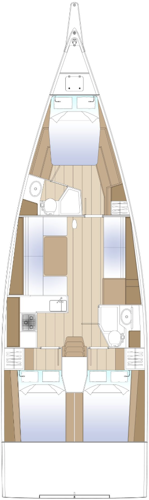 Verhuur Zeilboot in Toulon - Solaris Solaris 44 - 3 cab.
