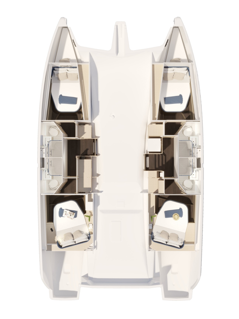Jachthuur in Préveza - Fountaine Pajot Fountaine Pajot FP 44 Quatuor - 4 + 2 cab. via SamBoat