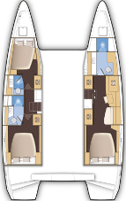 Verhuur Catamaran Lagoon met vaarbewijs