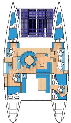 Verhuur Catamaran Lagoon met vaarbewijs