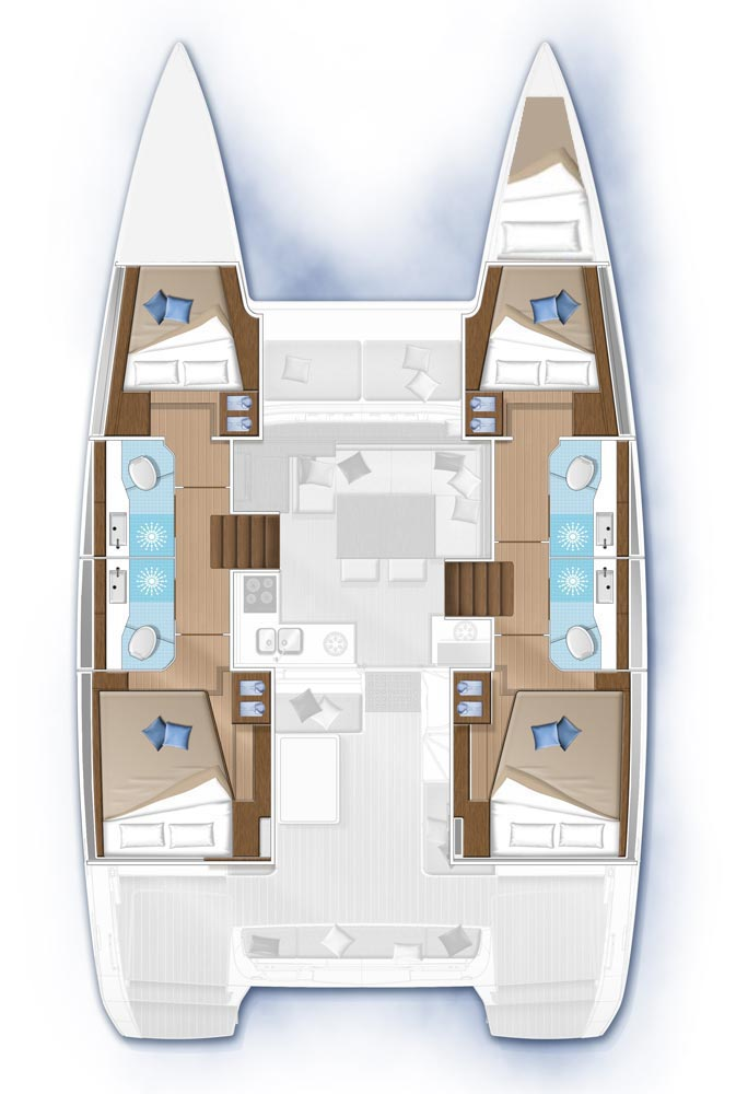 Huur Catamaran met of zonder schipper Lagoon in Golfo Aranci