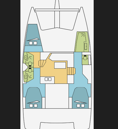 Verhuur Catamaran Fountaine Pajot met vaarbewijs