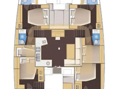 Verhuur Catamaran Lagoon met vaarbewijs