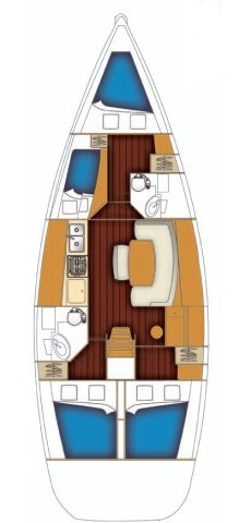 Bootverhuur Trogir goedkoop Cyclades 43.4