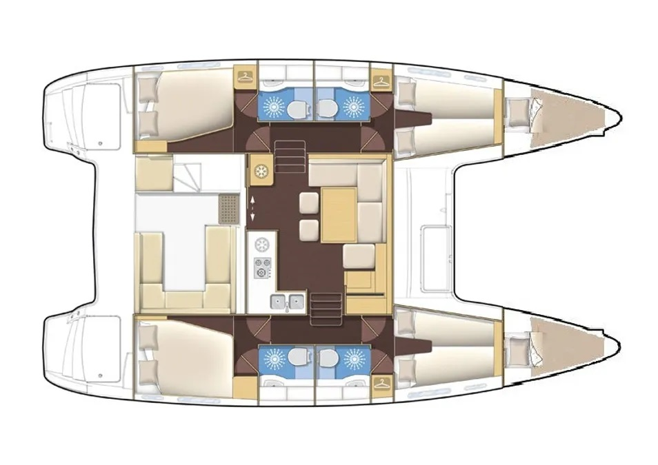 Verhuur Catamaran in Sukošan - Lagoon Lagoon 400 S2