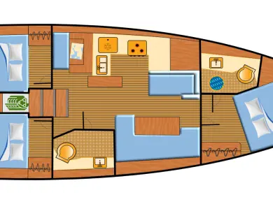 Verhuur Zeilboot in Punat - Jeanneau Sun Odyssey 410