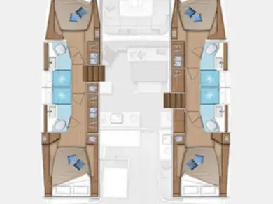 Verhuur Catamaran Lagoon met vaarbewijs