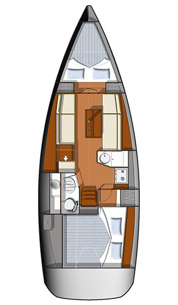 Huur een Jeanneau Sun Odyssey 33i in Komolac