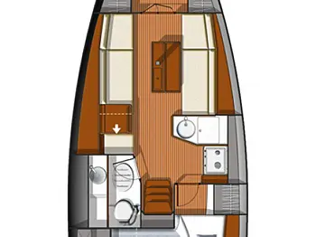 Huur een Jeanneau Sun Odyssey 33i in Komolac