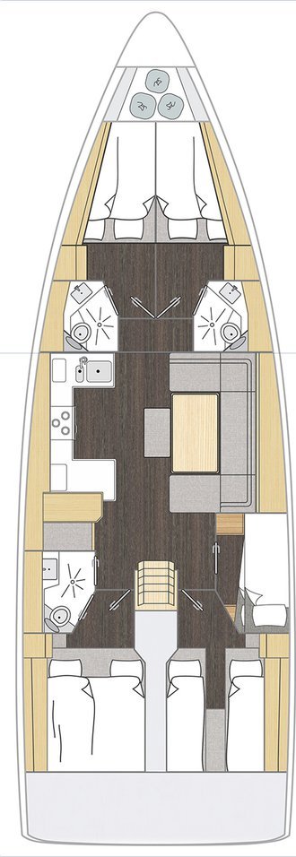 Verhuur Zeilboot in Punat - Bavaria Bavaria C46