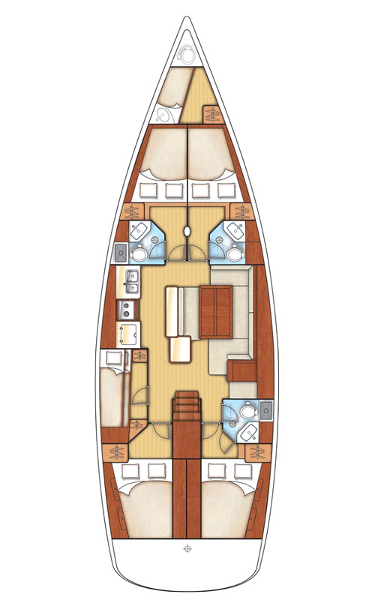 Bootverhuur Vlycho goedkoop Oceanis 50