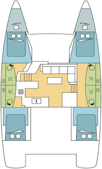 Bootverhuur Fountaine Pajot Elba 45 in Olbia via SamBoat