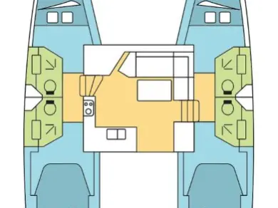 Verhuur Catamaran Fountaine Pajot met vaarbewijs