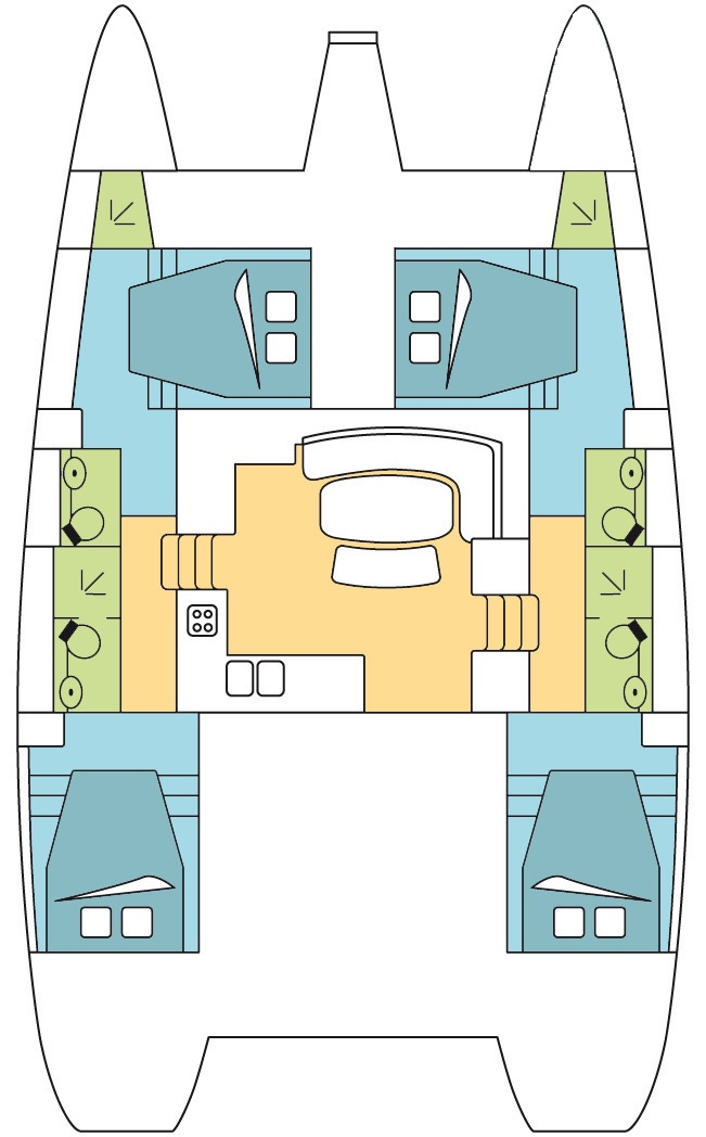 Huur Catamaran met of zonder schipper Lagoon in Airlie Beach