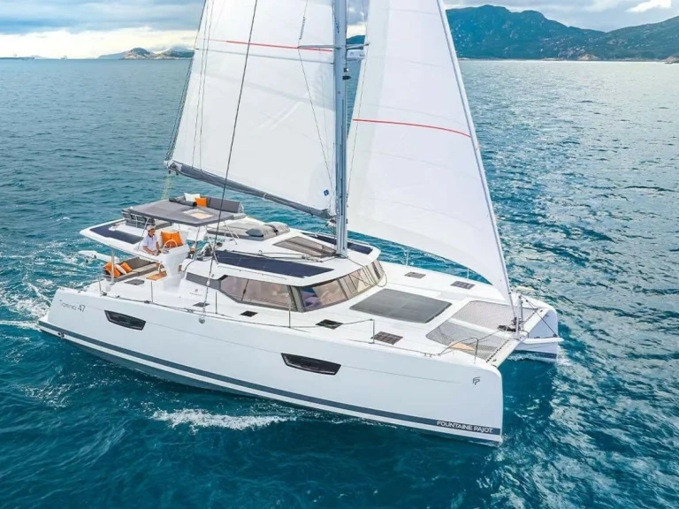 Verhuur Catamaran in Calliaqua Bay - Fountaine Pajot Tanna 47