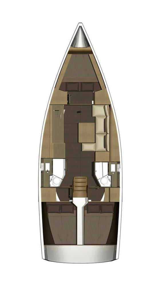 Huur een Dufour Dufour 382 Grand Large in Golfo Aranci