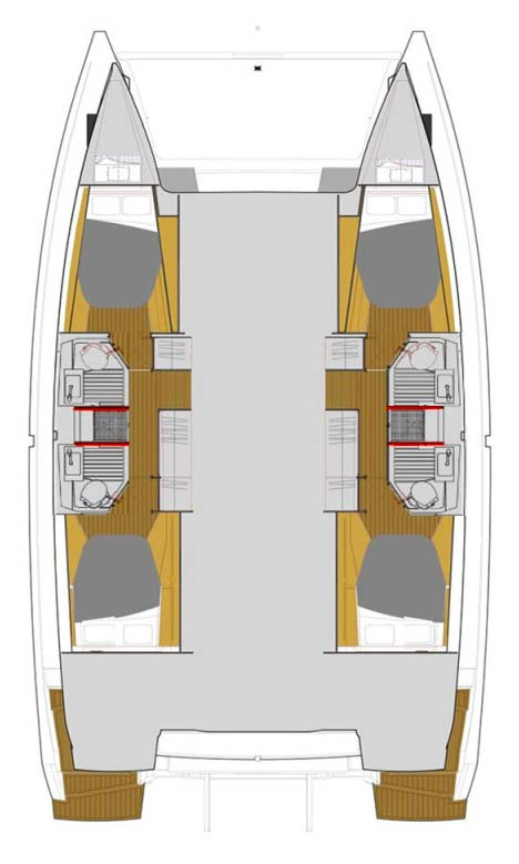 Verhuur Catamaran in Biograd na Moru - Fountaine Pajot Astrea 42