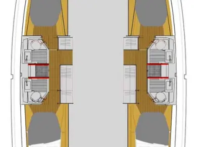 Verhuur Catamaran in Biograd na Moru - Fountaine Pajot Astrea 42