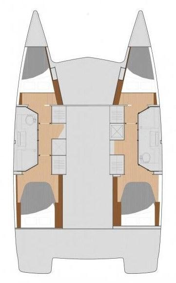 Verhuur Catamaran in Biograd na Moru - Fountaine Pajot Lucia 40