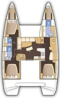 Verhuur Catamaran Lagoon met vaarbewijs