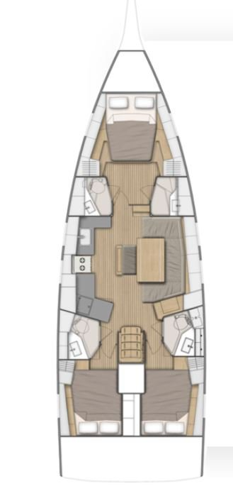 Verhuur Zeilboot in Golfo Aranci - Bénéteau Oceanis 46.1 Performance Line - 3 cab.