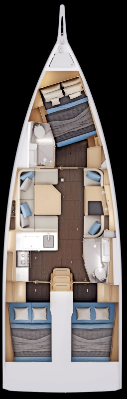 Huur een Jeanneau Sun Odyssey 415 in Gouviá